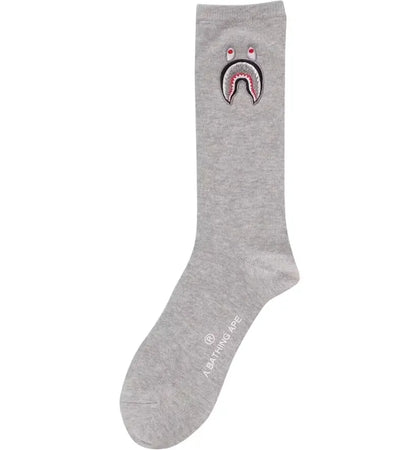 BAPE 1st Shark Socks Gray - authentic BAPE product