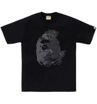 BAPE A Bathing Ape Japanese Tattoo Big Ape Head Tee Black
