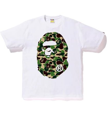 BAPE ABC Big Ape Head Tee White/Green - authentic BAPE product