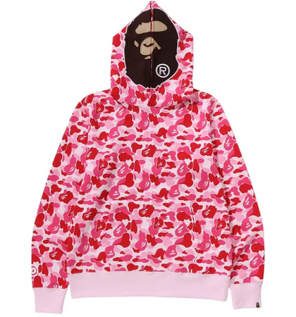 BAPE ABC Camo 2nd Ape Pullover Hoodie Pink - authentic BAPE apparel