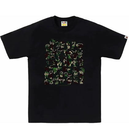 BAPE ABC Camo A To Z Tee Black/Green - authentic BAPE product
