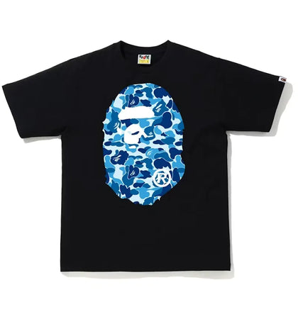BAPE ABC Camo Big Ape Head Tee Black/Blue - authentic BAPE product