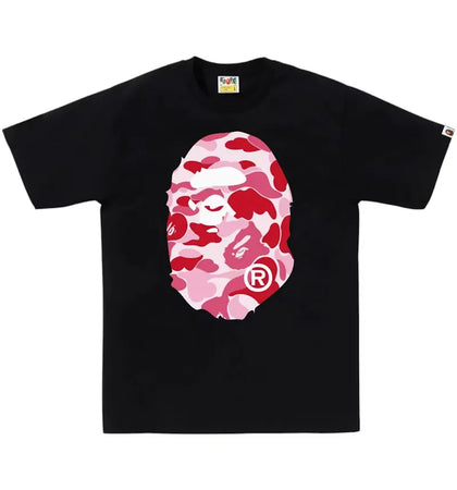 BAPE ABC Camo Big Ape Head Tee (FW25) Black/Pink - authentic BAPE product