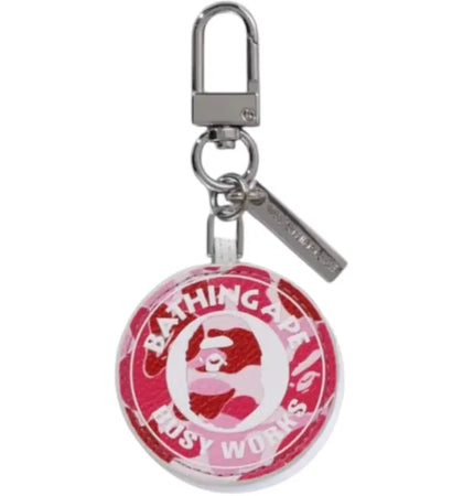 BAPE Abc Camo Busy Works Keychain Keychain Pink - authentic BAPE product