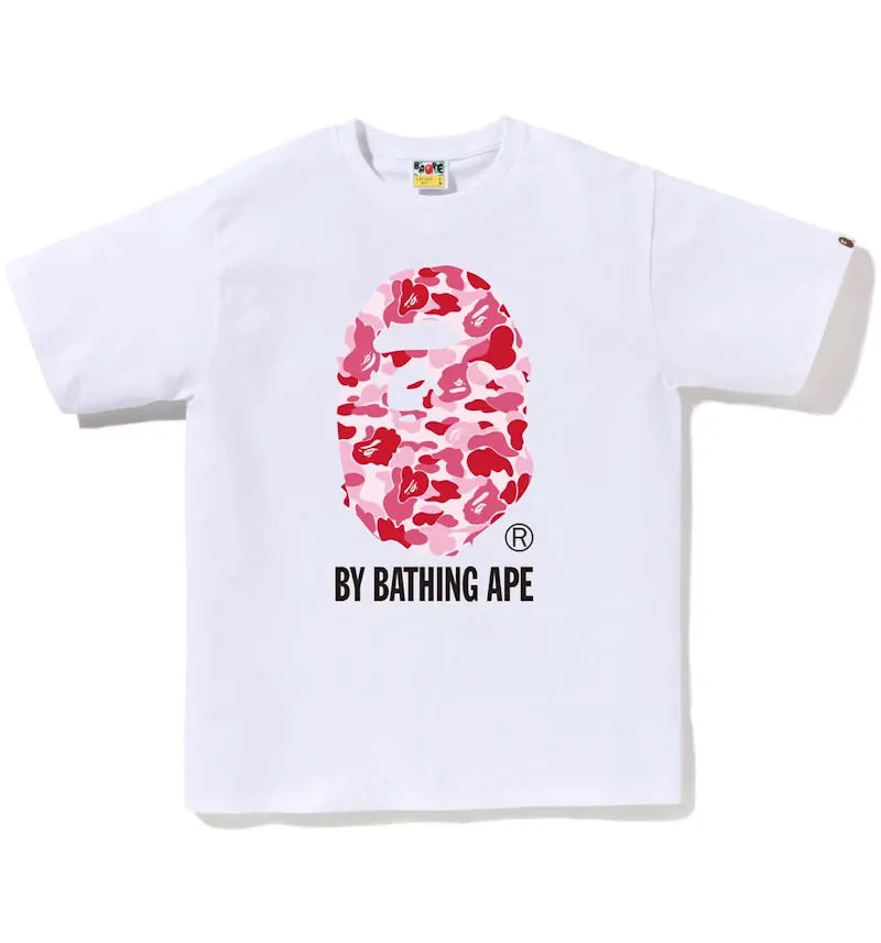 BAPE ABC Camo By Bathing Ape Tee White/Pink - vue 360