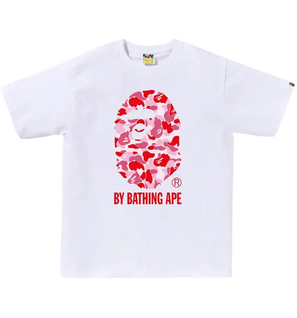BAPE ABC Camo By Bathing Ape Tee (SS25) White/Pink - authentic BAPE product