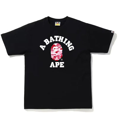 BAPE ABC Camo College Tee Black/Pink - authentic BAPE product