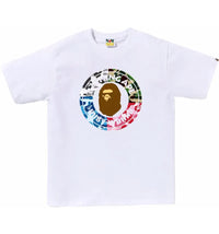 BAPE ABC Camo Crazy Busy Works Tee White