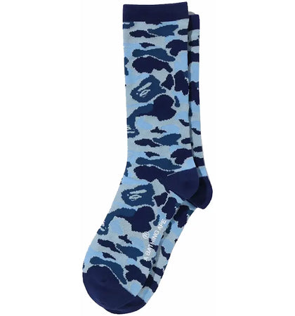 BAPE ABC Camo Jacquard Socks Blue - authentic BAPE product