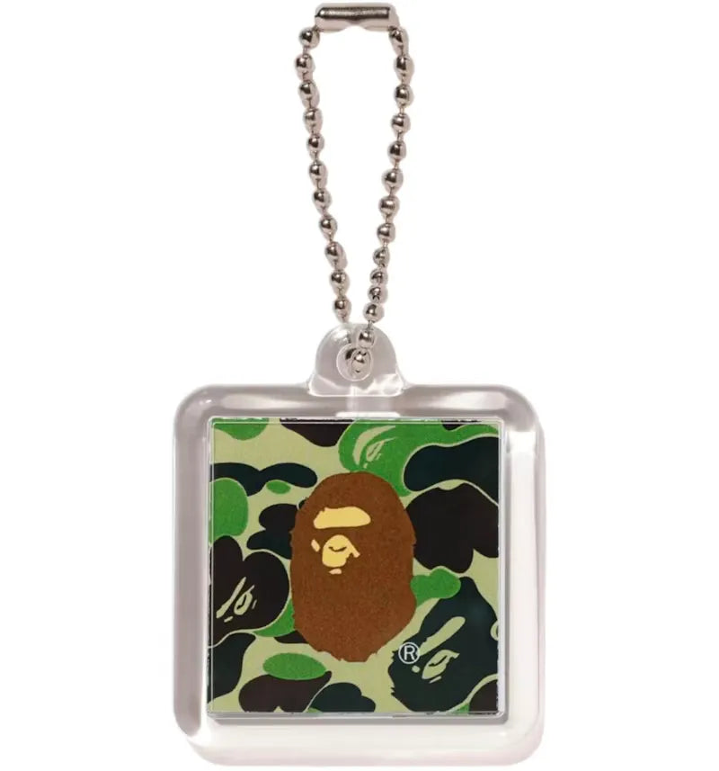 BAPE ABC Camo Keychain Green - vue 360