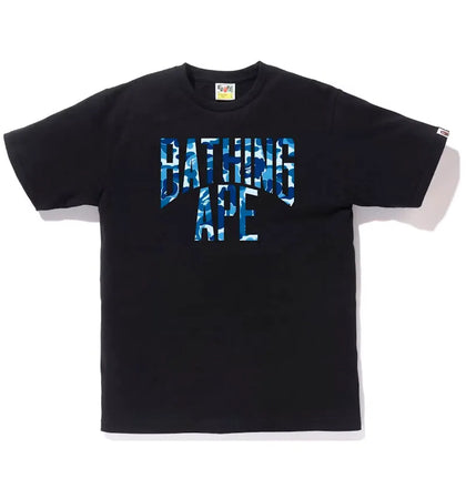 BAPE ABC Camo NYC Logo Tee Black Blue - authentic BAPE product