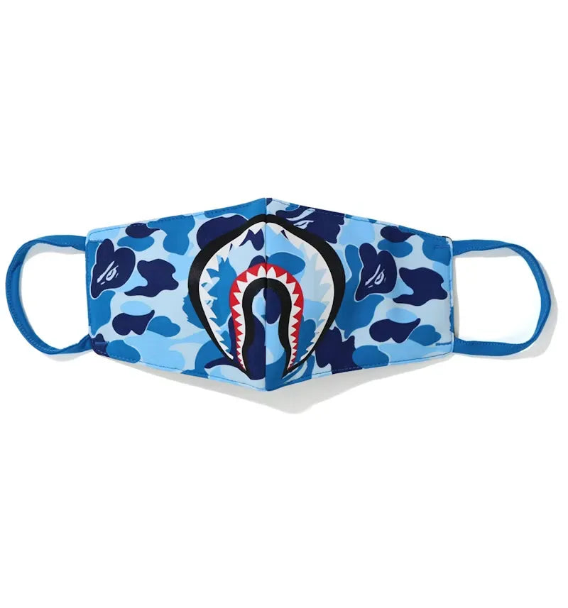BAPE ABC Camo Shark Mask (SS20) Blue - vue 360