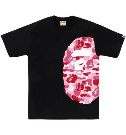 BAPE ABC Camo Side Big Ape Head Tee (FW25) Black/Pink - authentic BAPE product
