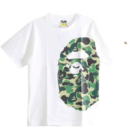BAPE ABC Camo Side Big Ape Head Tee (SS26) White/Green - authentic BAPE product