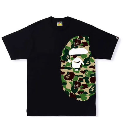 BAPE ABC Camo Side Big Ape Head Tee Black/Green - authentic BAPE product