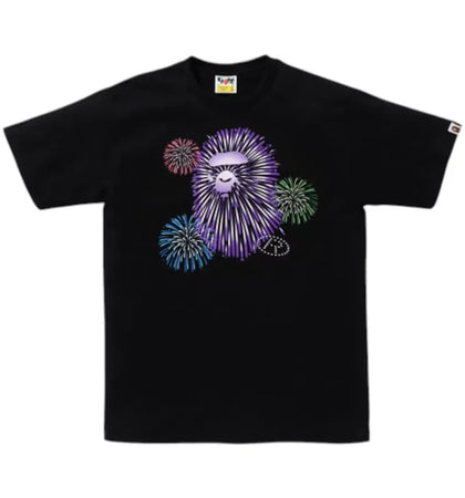 BAPE Ape Head Firework II Tee Black - authentic BAPE product
