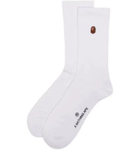 BAPE Ape Head One Point 1I80184002 Socks White