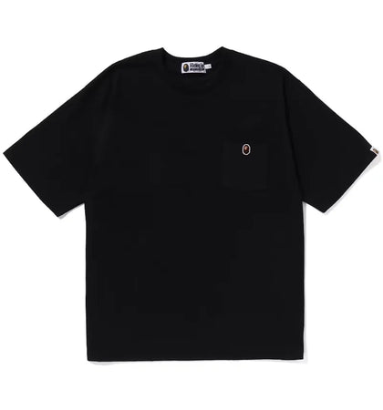 BAPE Ape Head One Point Relaxed Fit Pocket Tee (SS23) Black - authentic BAPE product