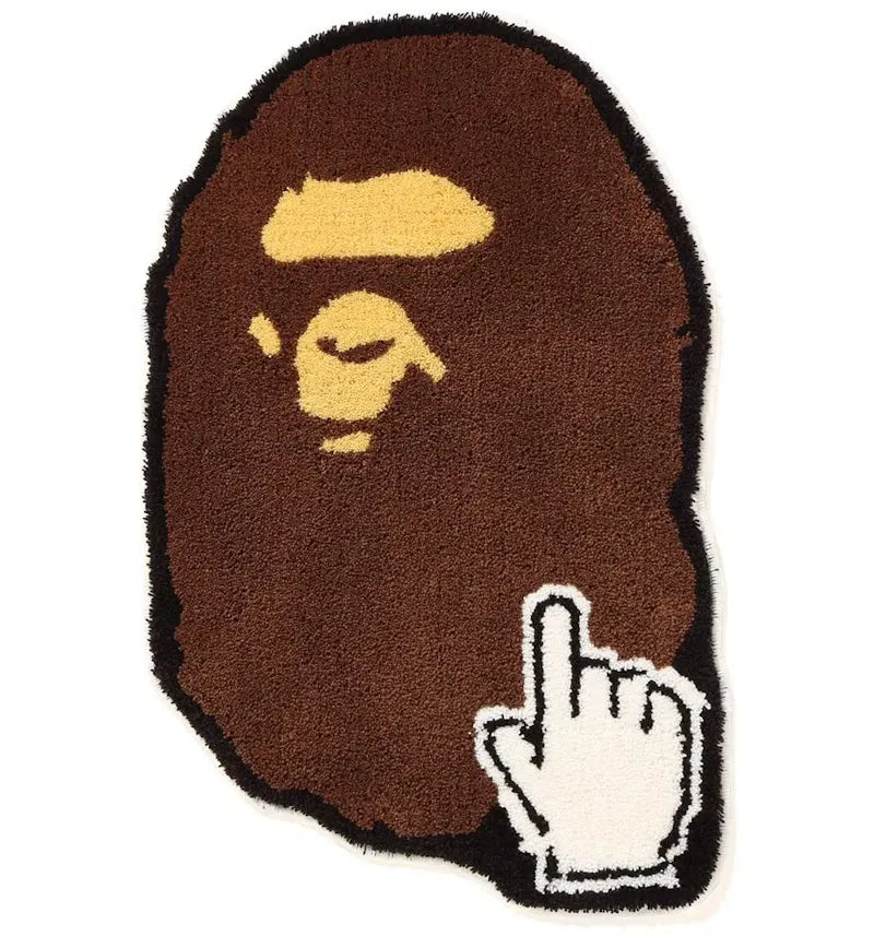 BAPE Ape Head Online Rug Brown - vue 360