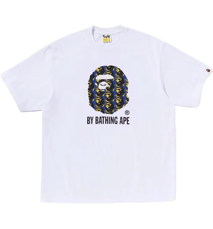 BAPE Ape Head Pattern By Bathing Ape Relaxed Fit Tee (FW25) White - authentic BAPE product