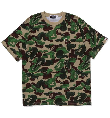 BAPE Art Camo Ape Head One Point Tee Green - authentic BAPE product