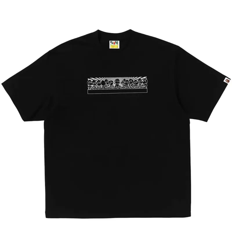 BAPE Baby Milo Graphic Relaxed Fit Tee Black - vue 360