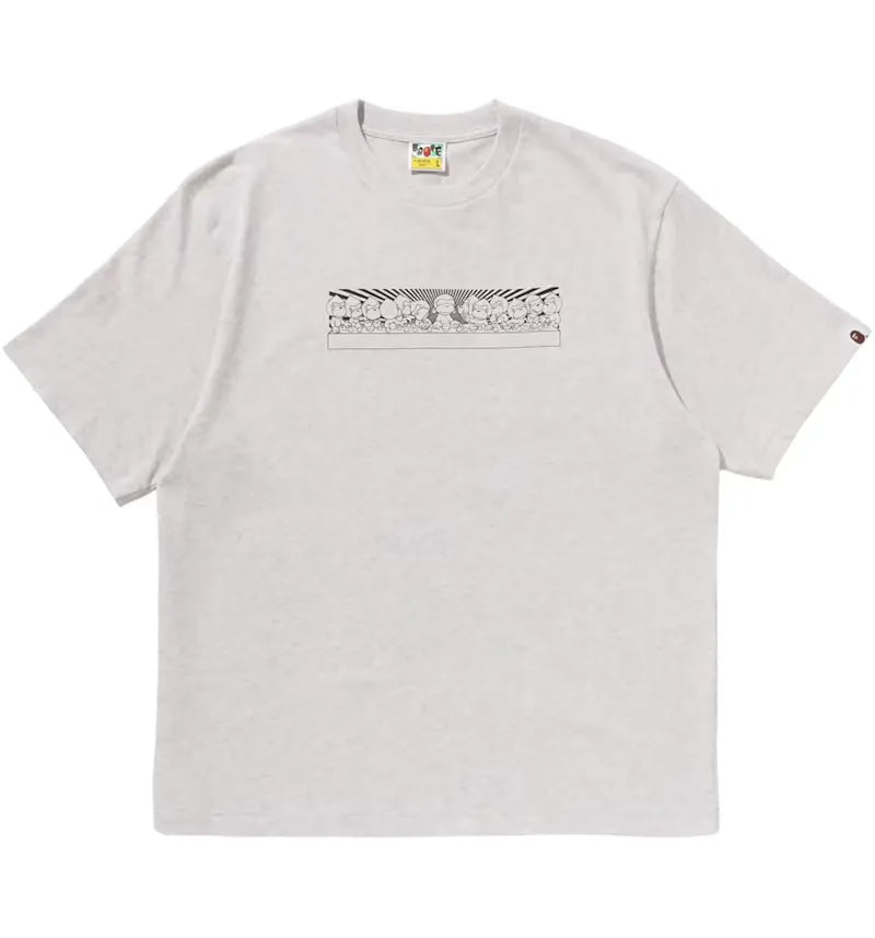 BAPE Baby Milo Graphic Relaxed Fit Tee Gray - vue 360