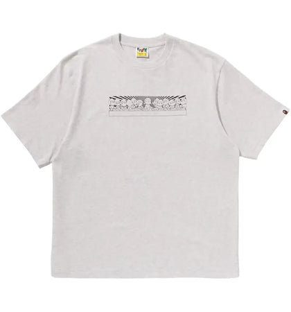 BAPE Baby Milo Graphic Relaxed Fit Tee Gray - authentic BAPE product