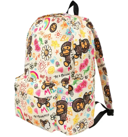 BAPE Baby Milo Large Backpack Ivory - authentic BAPE product