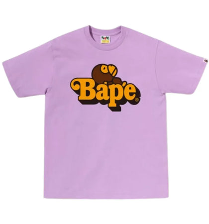 BAPE Baby Milo Sleep On Bape T-shirt Violet - authentic BAPE apparel