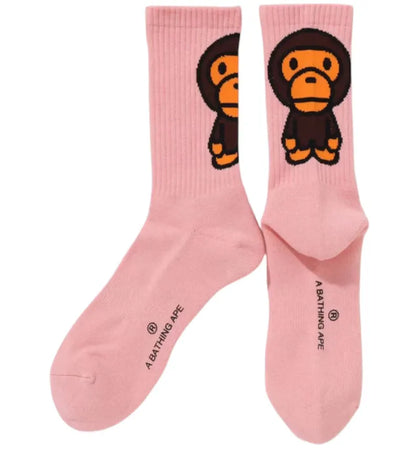 BAPE Baby Milo Socks Pink - authentic BAPE product