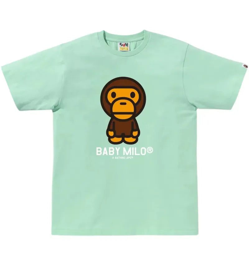 BAPE Baby Milo Tee Green - vue 360