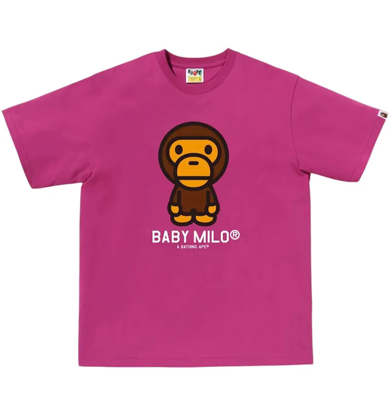 BAPE Baby Milo Tee Pink - vue 360