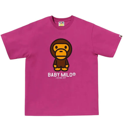 BAPE Baby Milo Tee Pink - authentic BAPE product