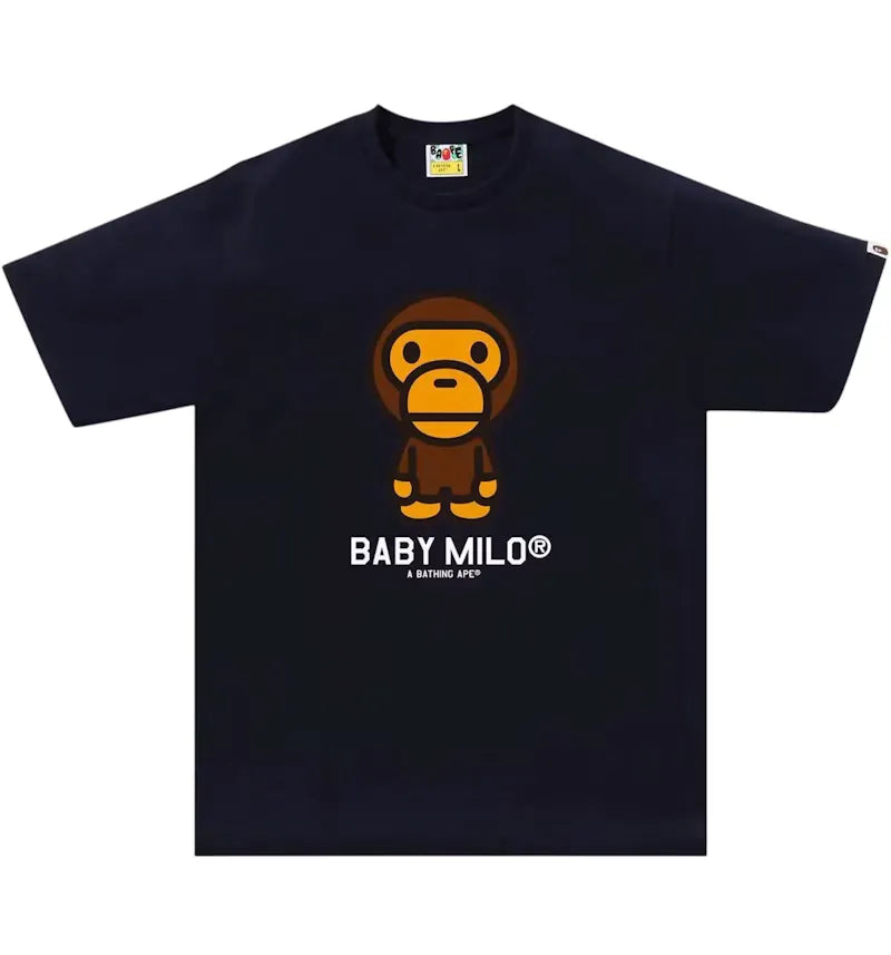BAPE Baby Milo Tee (SS24) Navy - vue 360