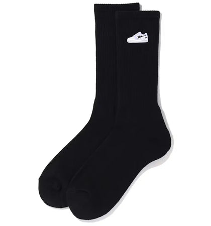 BAPE Bapesta One Point Socks Black - authentic BAPE product