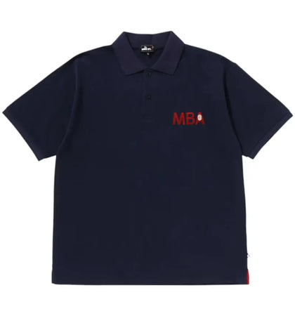 BAPE Basic Polo Shirt Navy - authentic BAPE apparel
