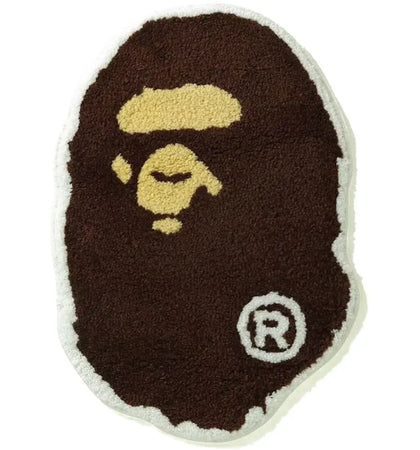 BAPE Ape Head Rug (SS21) Brown - authentic BAPE product