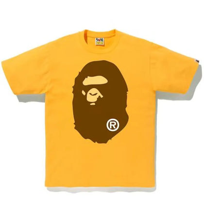 BAPE Big Ape Head Tee Yellow - authentic BAPE product