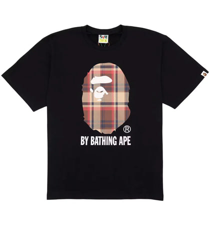 BAPE Check By Bathing Ape Tee Black/Red - authentic BAPE product