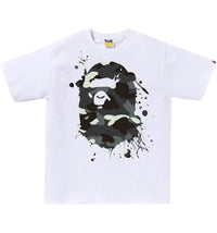 BAPE City Camo Painting Ape Head Tee White