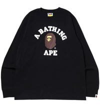BAPE College L/S Tee (SS22) Black