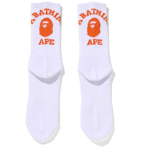 BAPE College Socks (FW21) Orange
