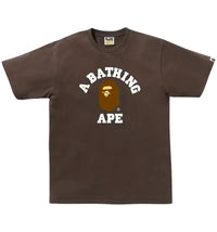 BAPE College Tee Brown
