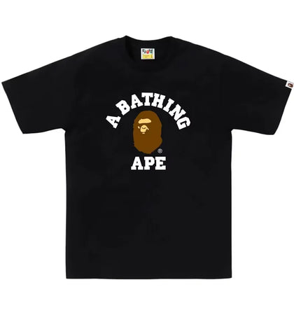 BAPE College Tee (FW25) Black - authentic BAPE product