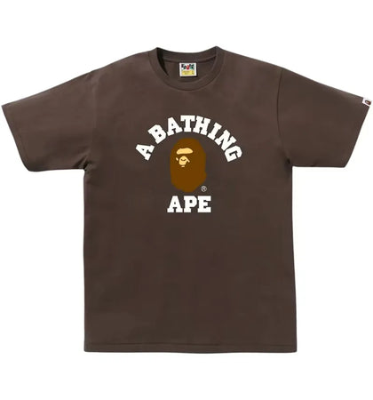 BAPE College Tee (FW25) Brown - authentic BAPE product