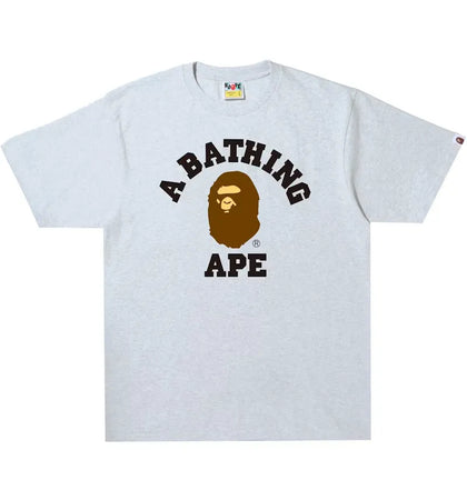 BAPE College Tee Gray - authentic BAPE product