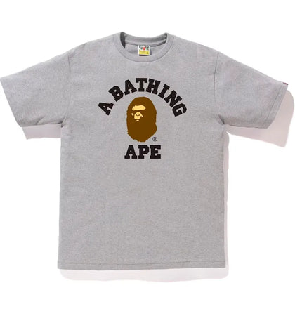 BAPE College Tee Grey - authentic BAPE product