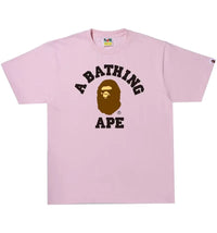 BAPE College Tee Pink