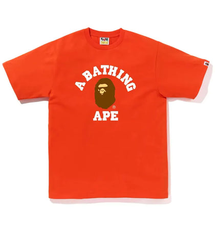 BAPE College Tee (SS23) Orange - authentic BAPE product